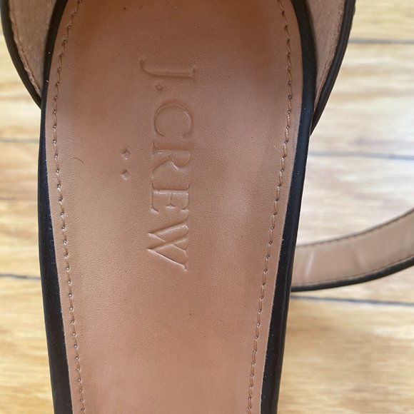 Black J. Crew Ankle Strap Heeled Sandals - Picture 7 of 8